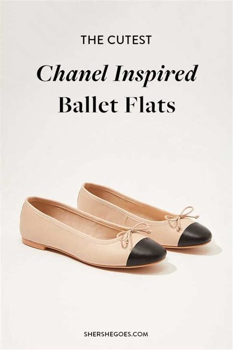 chanel shoes imitation|Chanel look alike flats.